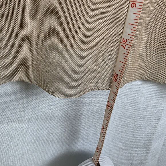 NWT Anthropologie DOLAN SHEER MESH TUBE TOP XS Taupe Neutral Lagenlook Nude - Picture 6 of 8